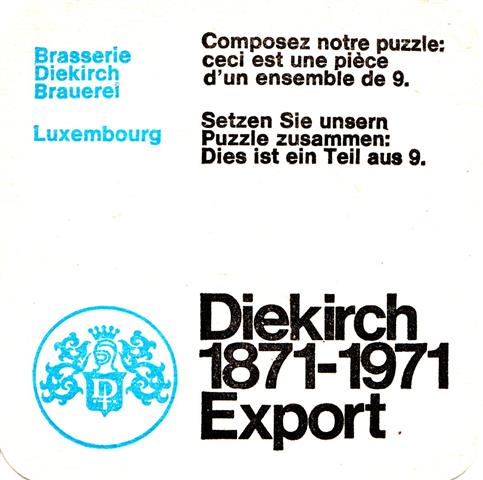 diekirch d-l de lux diek puzzle 1-4a (quad185-composez-schwarzblau)